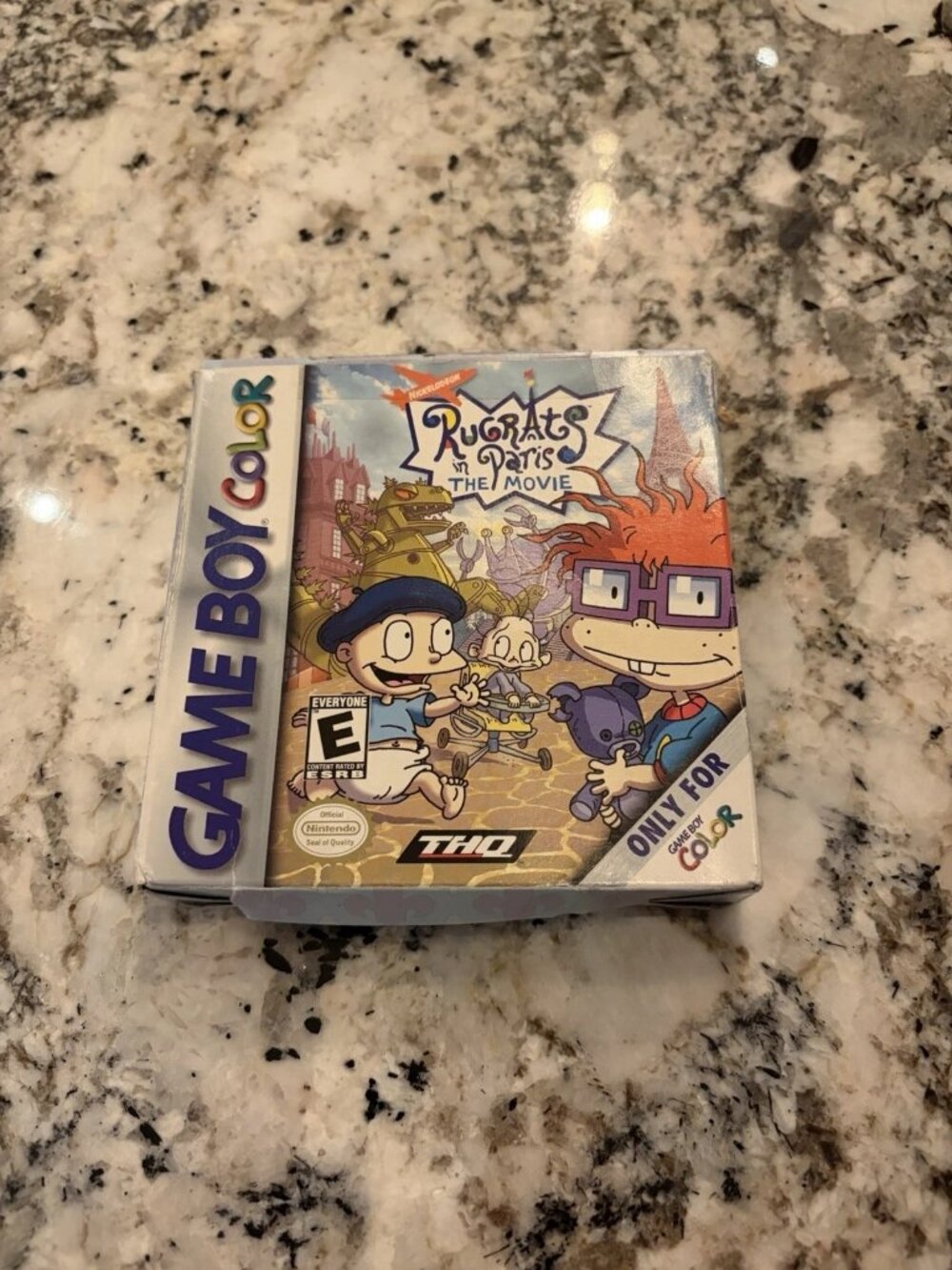 Rugrats in Paris: The Movie (Nintendo Game Boy Color, 2000) With Box And Poster